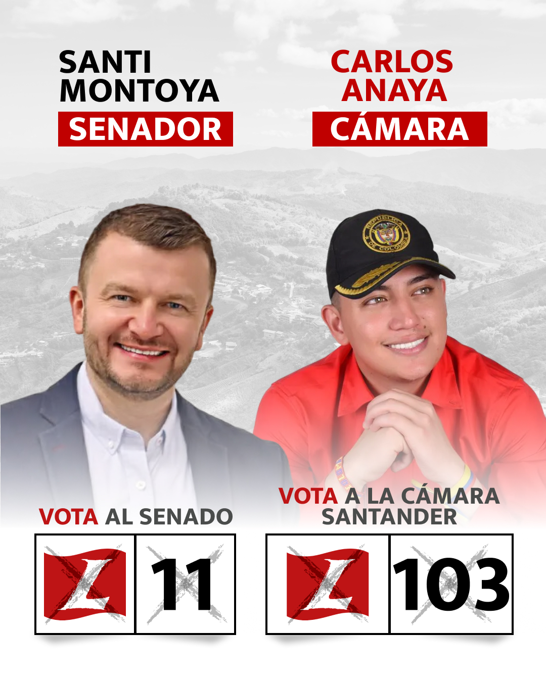 Sin seguridad no hay nada: Santi Montoya y Carlos Anaya lanzan fórmula al Senado para recuperar Colombia